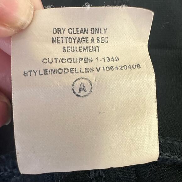 Vince Womens Medium Ponte Knit Back-Seam Pull On Stretch Legging Pants Black - Picture 9 of 9